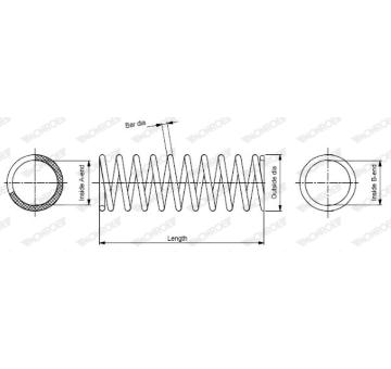 Pružina podvozku MONROE SP3339