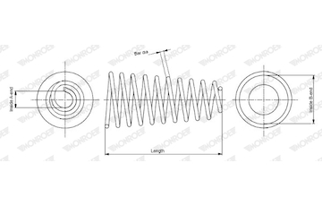Pružina podvozku MONROE SP3744