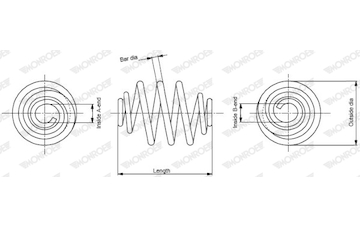 Pružina podvozku MONROE SP3992