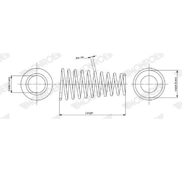 Pružina podvozku MONROE SP4109