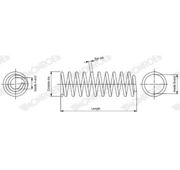 Pružina podvozku MONROE SP4398