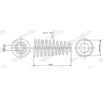 Pruzina podvozku MONROE SP4587