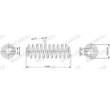 Pružina podvozku MONROE SP4687