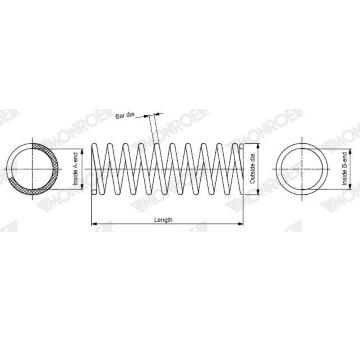 Pružina podvozku MONROE SP4938