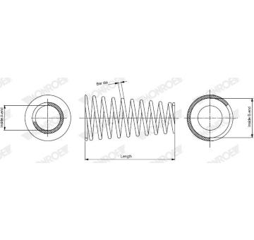 Pružina podvozku MONROE SP4952