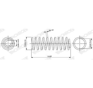 Pružina podvozku MONROE SP5038