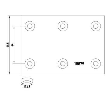 Sada brzdoveho oblozeni, bubnova brzda TEXTAR 1587907