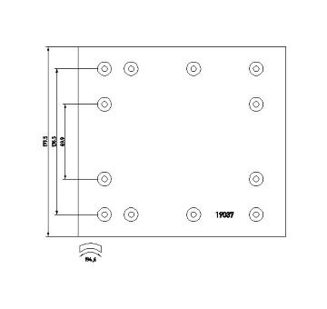 Brzdove oblozeni, bubnova brzda TEXTAR 19037