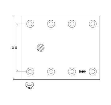 Sada brzdoveho oblozeni, bubnova brzda TEXTAR 1984902
