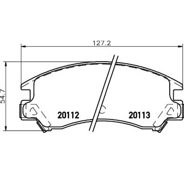 Sada brzdových destiček, kotoučová brzda TEXTAR 2011201
