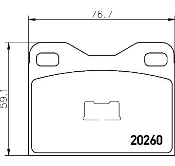 Sada brzdových destiček, kotoučová brzda TEXTAR 2026003