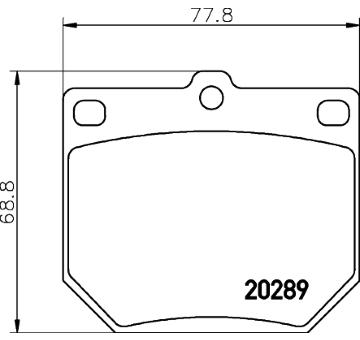 Sada brzdových destiček, kotoučová brzda TEXTAR 2028902
