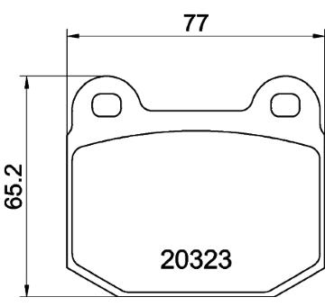 Sada brzdových destiček, kotoučová brzda TEXTAR 2032301
