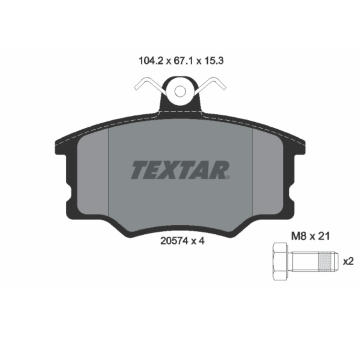 Sada brzdových destiček, kotoučová brzda TEXTAR 2057401