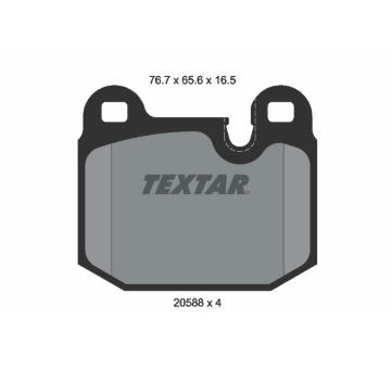 Sada brzdových destiček, kotoučová brzda TEXTAR 2058805