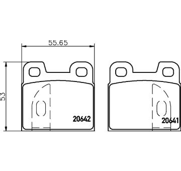 Sada brzdových destiček, kotoučová brzda TEXTAR 2064103