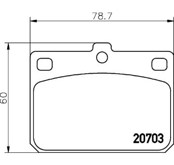 Sada brzdových destiček, kotoučová brzda TEXTAR 2070302