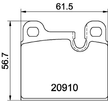 Sada brzdových destiček, kotoučová brzda TEXTAR 2091002