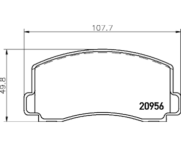 Sada brzdových destiček, kotoučová brzda TEXTAR 2095602