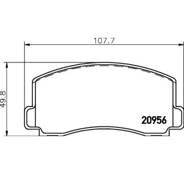 Sada brzdových destiček, kotoučová brzda TEXTAR 2095602
