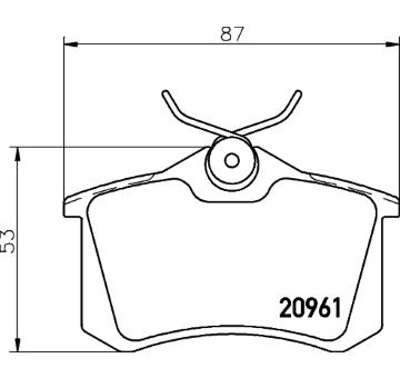 Sada brzdových destiček, kotoučová brzda TEXTAR 2096104