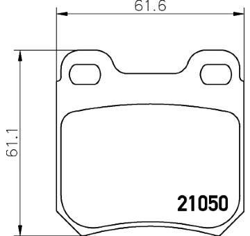 Sada brzdových destiček, kotoučová brzda TEXTAR 2105001