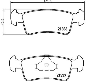Sada brzdových destiček, kotoučová brzda TEXTAR 2133601