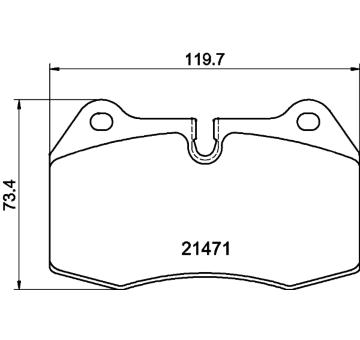 Sada brzdových destiček, kotoučová brzda TEXTAR 2147103