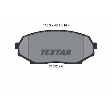 Sada brzdových destiček, kotoučová brzda TEXTAR 2155202