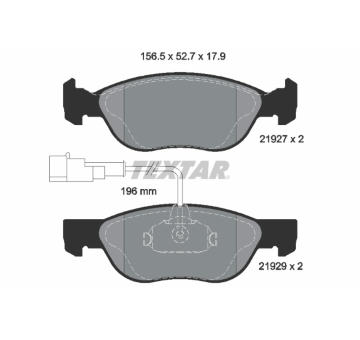 Sada brzdových destiček, kotoučová brzda TEXTAR 2192901