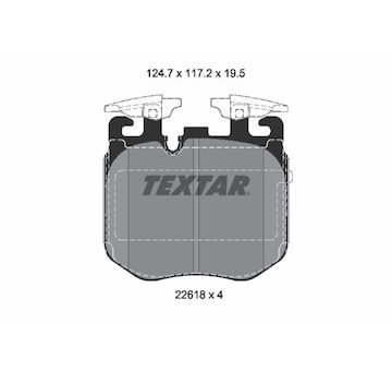 Sada brzdových destiček, kotoučová brzda TEXTAR 2261801