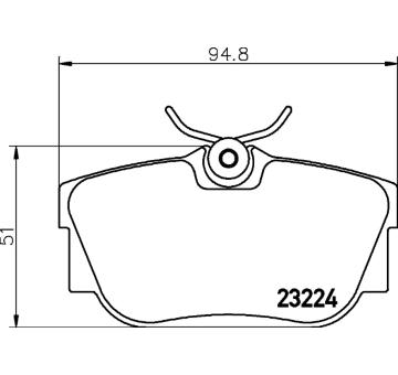 Sada brzdových destiček, kotoučová brzda TEXTAR 2322415