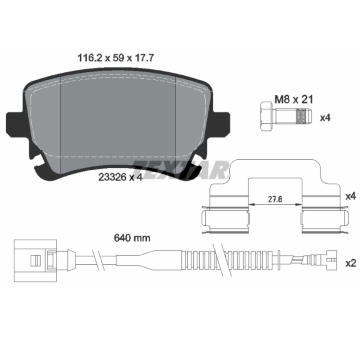 Sada brzdových destiček, kotoučová brzda TEXTAR 2332603