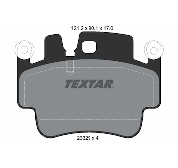 Sada brzdových platničiek kotúčovej brzdy TEXTAR 2332902