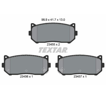 Sada brzdových destiček, kotoučová brzda TEXTAR 2345501