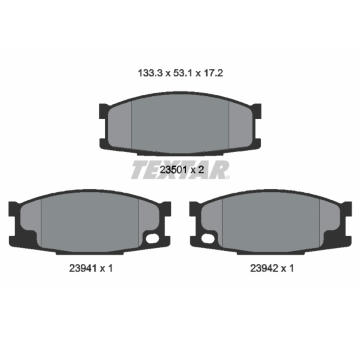 Sada brzdových destiček, kotoučová brzda TEXTAR 2350101