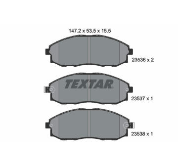 Sada brzdových destiček, kotoučová brzda TEXTAR 2353601