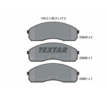 Sada brzdových destiček, kotoučová brzda Textar 2364904