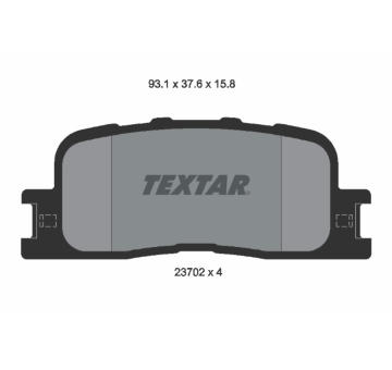 Sada brzdových destiček, kotoučová brzda TEXTAR 2370201