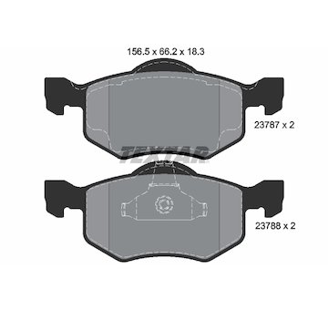 Sada brzdových destiček, kotoučová brzda TEXTAR 2378701