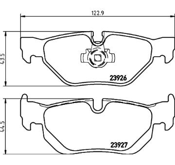 Sada brzdových destiček, kotoučová brzda TEXTAR 2392601