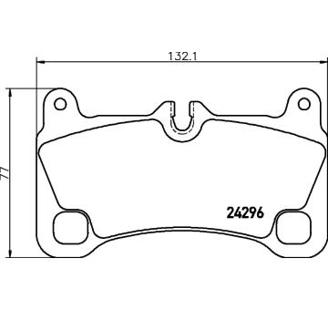 Sada brzdových destiček, kotoučová brzda TEXTAR 2429601