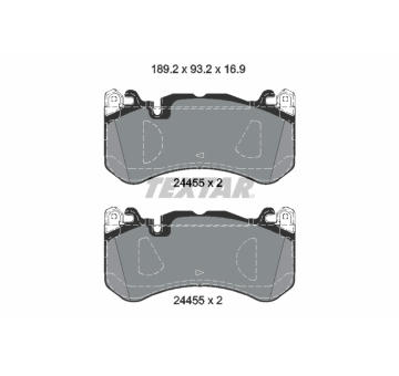 Sada brzdových destiček, kotoučová brzda TEXTAR 2445503
