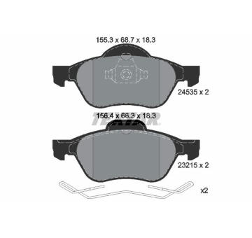 Sada brzdových destiček, kotoučová brzda TEXTAR 2453501