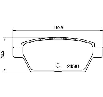 Sada brzdových destiček, kotoučová brzda TEXTAR 2458106