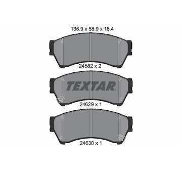 Sada brzdových destiček, kotoučová brzda TEXTAR 2458202