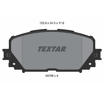 Sada brzdových destiček, kotoučová brzda TEXTAR 2470801