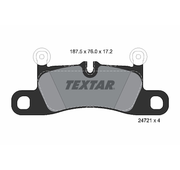 Sada brzdových destiček, kotoučová brzda Textar 2472101