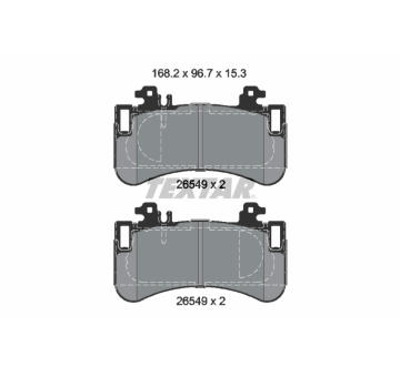 Sada brzdových destiček, kotoučová brzda TEXTAR 2654901