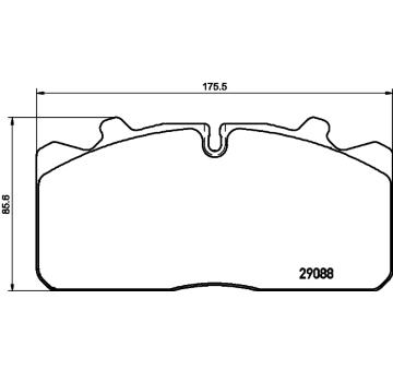 Sada brzdových destiček, kotoučová brzda TEXTAR 2908824